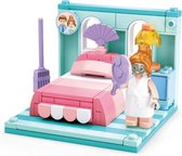 slaapkamer junior 14,6 cm blauw/roze 109-delig