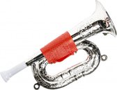 trompet junior 22 cm zilver