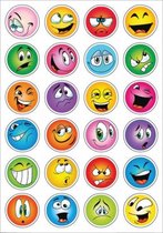 stickers smiley 48 stuks multicolor