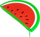 etui Watermeloen 19,5 x 10 cm siliconen rood/groen