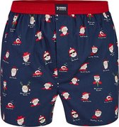 Happy Shorts Wijde Kerst Boxershort Heren Santa Club - Maat  M
