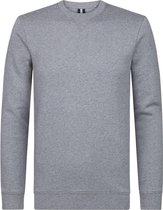 Profuomo Sweater Melange O-Hals Grijs - maat M