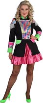 Magic By Freddy's - Circus Kostuum - Jas Feest Officier Regenboog Vrouw - zwart - Large - Carnavalskleding - Verkleedkleding