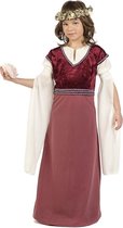 Middeleeuwen & Renaissance Kostuum | Roze Hofdame Henriette | Meisje | Maat 146 | Carnaval kostuum | Verkleedkleding
