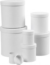 dozen Rond karton 7,5-23 cm wit 7-delig