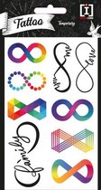 stickervel Tattoo Infinity junior papier 9 stuks