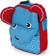 rugtas olifant 28 cm blauw/rood