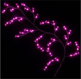 Lichte tak bloemen in optische vezels 40led 2m roze