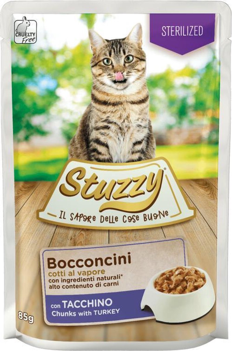 24x Stuzzy Kattenvoer Pouch Gesteriliseerd 85 gr