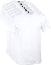 Alan Red Aanbieding Derby O-Hals T-shirts Wit (6Pack) - maat M