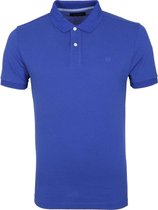 Profuomo Polo Melange Denim Blauw - maat XL