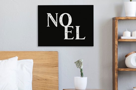 Peinture sur toile Noël - Proverbes - Citations - Noel - 40x30 cm - Décoration murale