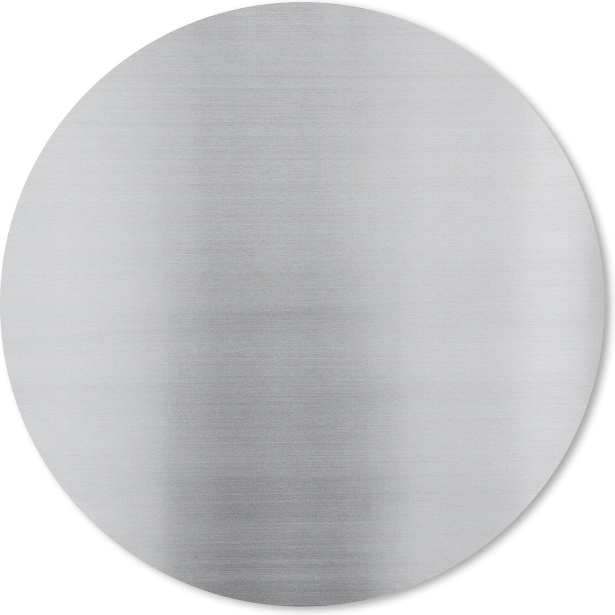 Muismat rond 20x20 cm - Mousepad Metaal print - Zilver - Lijn - Grijs - Structuur - Ronde muismatten