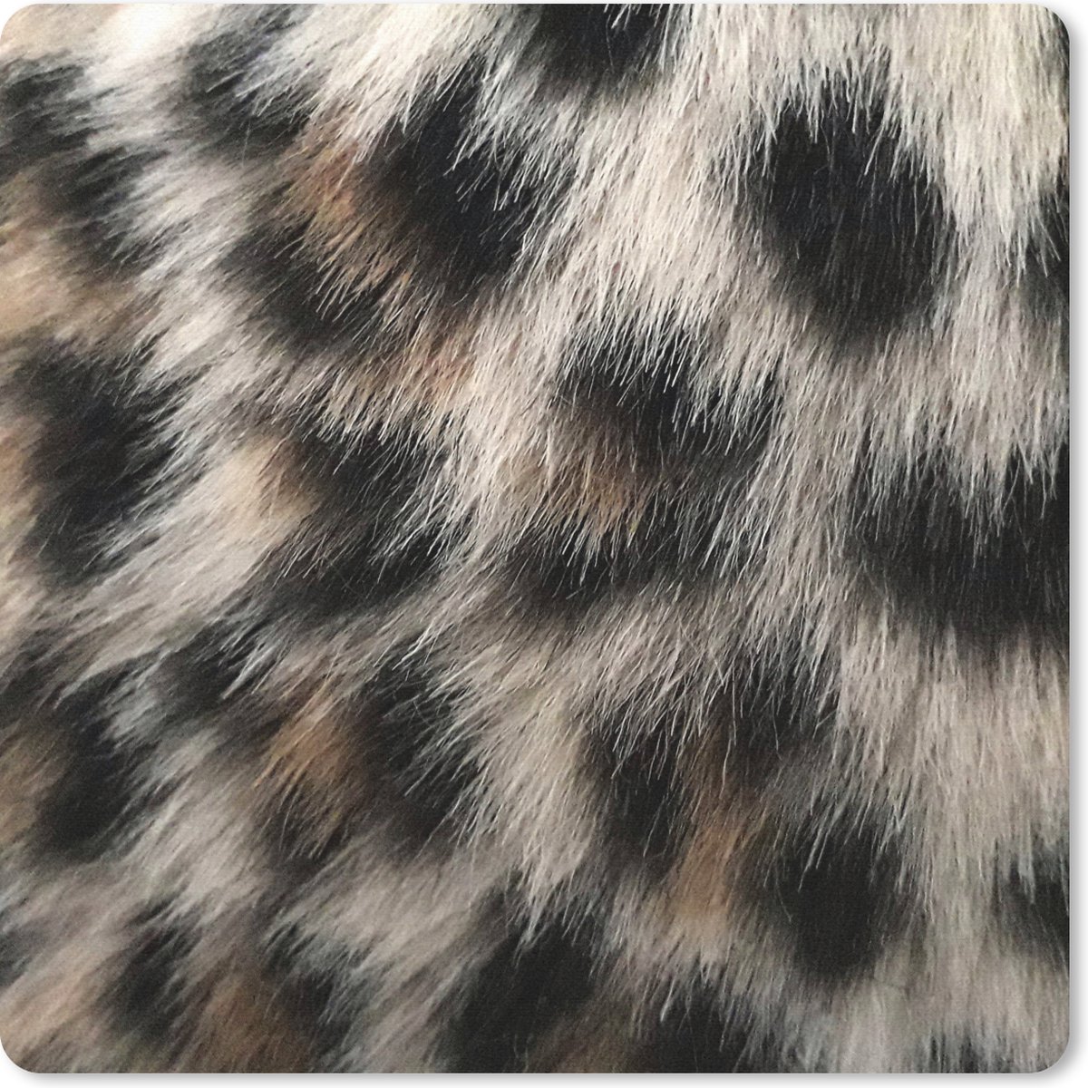 Muismat 30x30 cm - Mousepad Close-up panterprint - Muismatten
