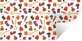 Muurstickers - Sticker Folie - Sinterklaas Decoratie - Sinterklaas - Sint - Kinderen - Jongens - Meisjes - Kind - 40x20 cm - Plakfolie - Muurstickers Kinderkamer - Zelfklevend Behang