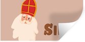 Muurstickers - Sticker Folie - Sint - Chocolade - Sinterklaas - Kinderen - Jongens - Meisjes - Kind - 120x60 cm - Plakfolie - Muurstickers Kinderkamer - Zelfklevend Behang