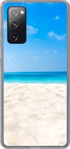 Geschikt voor Samsung Galaxy S20 FE hoesje - Strand - Zee - Zand - Siliconen Telefoonhoesje