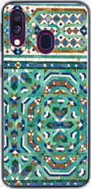 Convient pour coque Samsung Galaxy A40 - Une décoration en mosaïque marocaine traditionnelle - Coque de téléphone en Siliconen