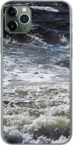 Geschikt voor iPhone 11 Pro Max hoesje - Noordzee - Water - Golven - Siliconen Telefoonhoesje