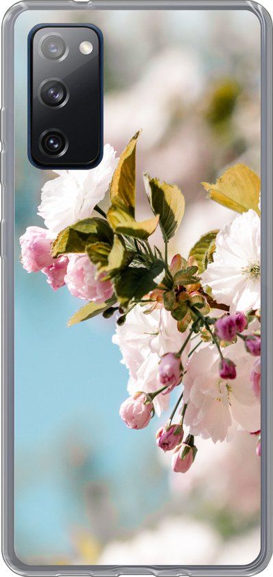 Samsung Galaxy S20 Fe Hoesje Bloemen Bloesem Lente Siliconen Telefoonhoesje 3543