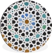 WallCircle - Tableau - Une Mosaïque Marocaine Détail Xxl - Multicolore - 120 X 120 Cm