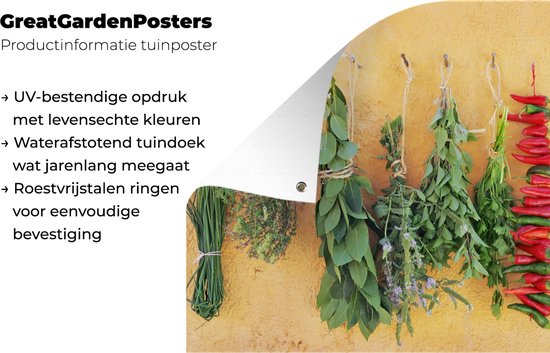 Serviette de jardin Herbes méditerranéennes - 100x100 cm