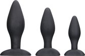 Apex Butt Plug Set - Black - Butt Plugs & Anal Dildos