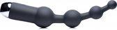 10x Silicone Anal Balls - Black - Anal Vibrators