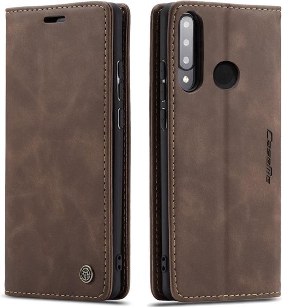CaseMe Book Case - Geschikt voor Huawei P30 Lite Hoesje - Donkerbruin