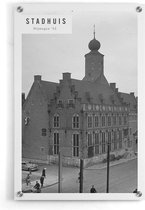 Walljar - Stadhuis Nijmegen '53 - Muurdecoratie - Plexiglas schilderij