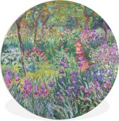 WallCircle - Wandcirkel ⌀ 60 - De tuin van de artiest in Giverny - Claude Monet - Ronde schilderijen woonkamer - Wandbord rond - Muurdecoratie cirkel - Kamer decoratie binnen - Wanddecoratie muurcirkel - Woonaccessoires