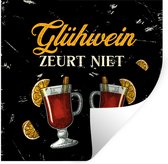 Stickers muraux - Film autocollant - Vin chaud - Verres - Vintage - 80x80 cm - Film adhésif - Stickers muraux Chambre d'enfant - Papier peint autocollant