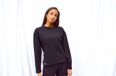 Longsleeve basic | trui | zwart | ronde hals | BY MAMBOO