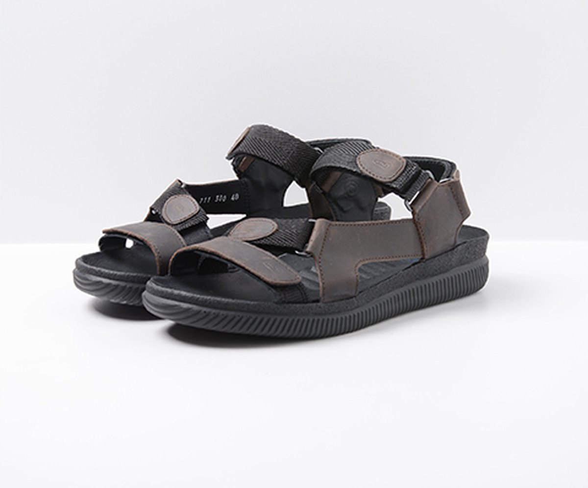 Wolky Shoe > Heren > Sandalen Energy Men bruin gevet leer | bol.com