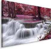 Schilderij - Rode waterval, 4 maten, premium print