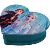 sieradenkistje Frozen II meisjes hout 35 cm blauw