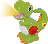 zaklamp met recorder Dino 15 x 16 cm groen