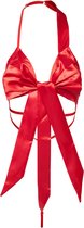 Lingerie Strik | Rode Stringbody | Sexy Valentijn lingerie | Verjaardag Man Sexy | Rood Lingerie Set | Sexy Kerstvrouw | Valentijn Lingerie | Verassing Valentijnsdag | One Size | Verstelbare Bandjes | Valentijnsdag Cadeau | Cadeautje voor Hem |DJG®