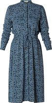 IVY BEAU Phebe Jurk - Steel Blue/Multi-Col - maat 40