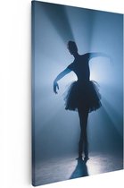 Artaza Peinture sur Toile Ballerine Silhouette - Ballet - 80x120 - Groot - Photo sur Toile - Impression sur Toile