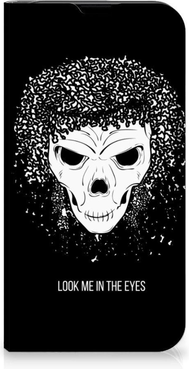 Mobiel BookCase iPhone 13 Mini Skull Hair