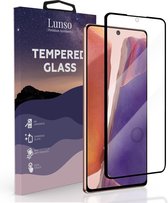 Lunso - Geschikt voor Samsung Galaxy Note 20 - Gehard Beschermglas - Full Cover Screenprotector - Black Edge