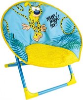 kinderstoel Marsupilami 47 x 54 cm opvouwbaar blauw/geel