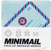 memoblok envelop 7,6 cm papier blauw