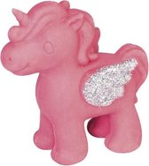 gum Unicorn Princess meisjes 4 x 4 cm rubber roze