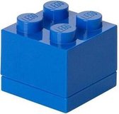 mini-opbergsteen 4 noppen 4,6 x 4,3 cm polypropeen blauw