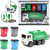 Toi-toys Camion poubelle Junior 33,5 X 10 Cm vert / blanc 6 pièces
