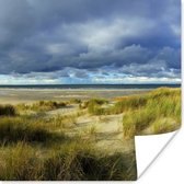 Poster Noordzee - Vlieland - Duinen - 100x100 cm XXL