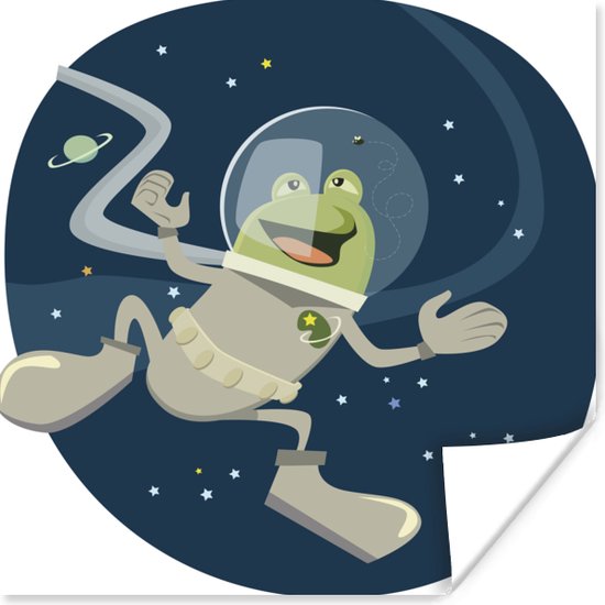 Affiche dessin - Astronaute - Enfants - 30x30 cm | bol