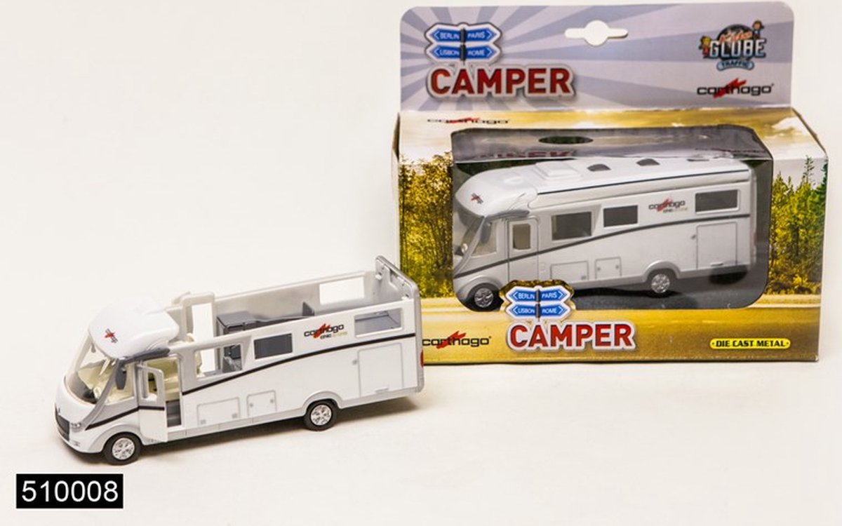 Kids Globe Die-cast Carthago Camper met Licht, 16cm — afbeelding 12